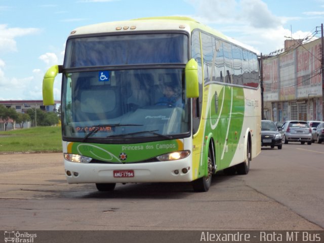 Expresso Princesa dos Campos 5575 na cidade de Cascavel, Paraná, Brasil, por Alexandre Rodrigo. ID da foto: 2005957.