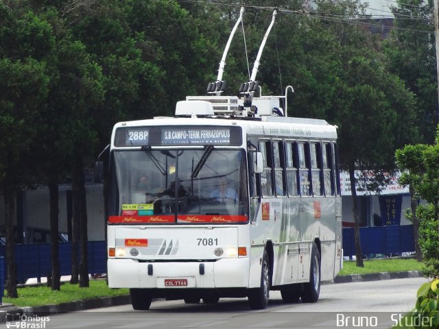 Metra - Sistema Metropolitano de Transporte 7081 na cidade de São Bernardo do Campo, São Paulo, Brasil, por Bruno   Studer. Número da foto: #2006454.