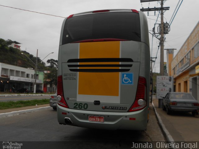 Viação Itapemirim 260 na cidade de Muriaé, Minas Gerais, Brasil, por Jonata  Oliveira Fogal. Número da foto: #2006552.
