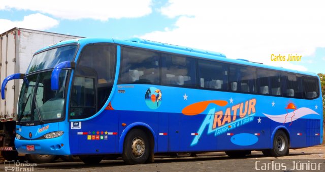 Aratur Transporte e Turismo 003 na cidade de Mara Rosa, Goiás, Brasil, por Carlos Júnior. Número da foto: #2005465.