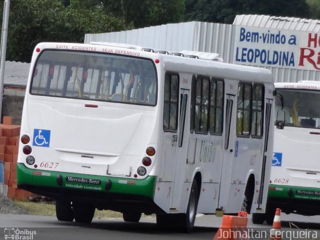 Empresa de Transportes União 6627 na cidade de Leopoldina, Minas Gerais, Brasil, por Johnattan Cerqueira. ID da foto: 2005445.