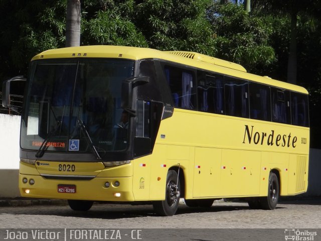 Viação Nordeste 8020 na cidade de Fortaleza, Ceará, Brasil, por João Victor. Número da foto: #2005695.