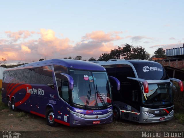 Twister Rio Transporte e Turismo 1020 na cidade de Caxambu, Minas Gerais, Brasil, por Marcio  Bruxel. Número da foto: #2005125.