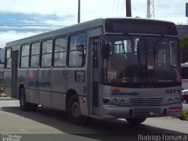 Empresa Auto Viação Massayó 6211 na cidade de Maceió, Alagoas, Brasil, por Rodrigo Fonseca. Número da foto: #2006543.