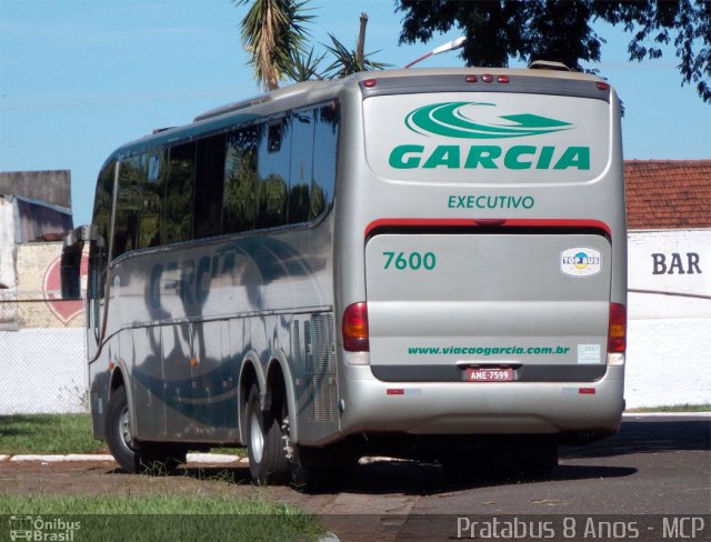 Viação Garcia 7600 na cidade de Ourinhos, São Paulo, Brasil, por Cristiano Soares da Silva. Número da foto: #2006341.