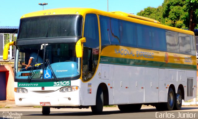 Nacional Expresso 32305 na cidade de Goiânia, Goiás, Brasil, por Carlos Júnior. ID da foto: 2005486.