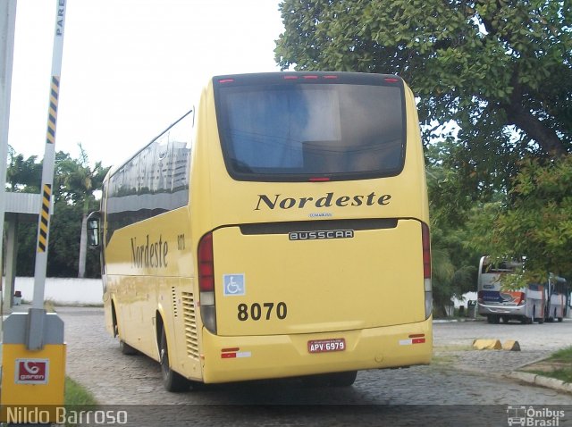 Viação Nordeste 8070 na cidade de Fortaleza, Ceará, Brasil, por Nildo Barroso. Número da foto: #2005832.