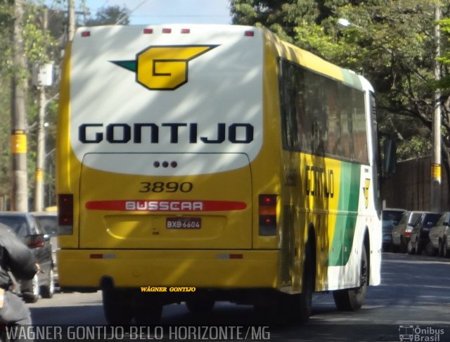 Empresa Gontijo de Transportes 3890 na cidade de Belo Horizonte, Minas Gerais, Brasil, por Wágner  Gontijo. Número da foto: #2007374.