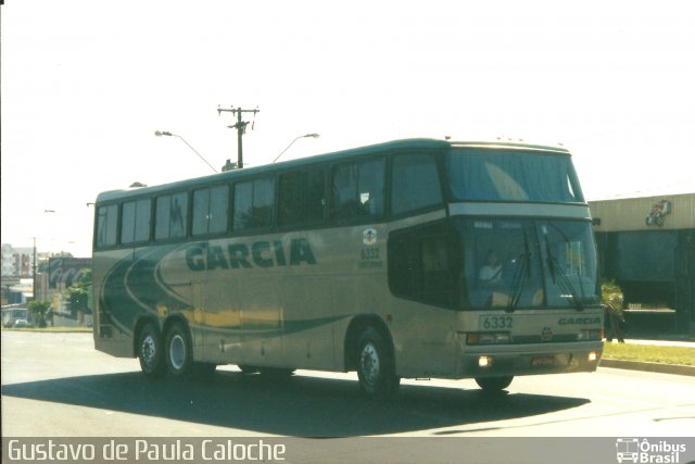 Viação Garcia 6332 na cidade de Londrina, Paraná, Brasil, por Gustavo de Paula Caloche. Número da foto: #2007704.