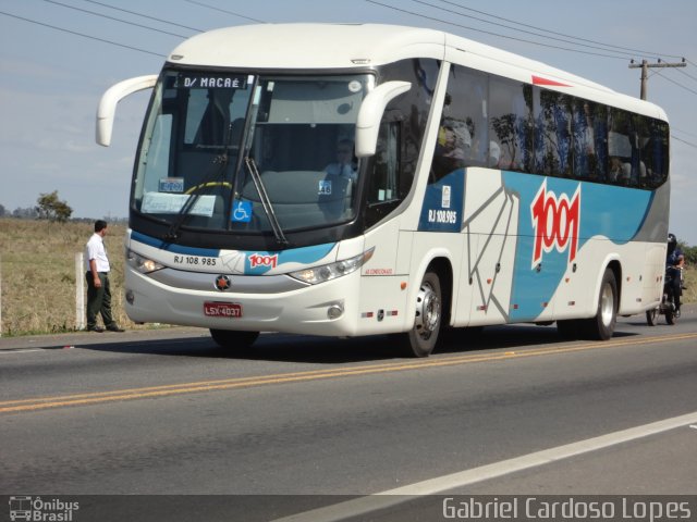 Auto Viação 1001 RJ 108.985 na cidade de Campos dos Goytacazes, Rio de Janeiro, Brasil, por Gabriel Cardoso Lopes. ID da foto: 2007638.