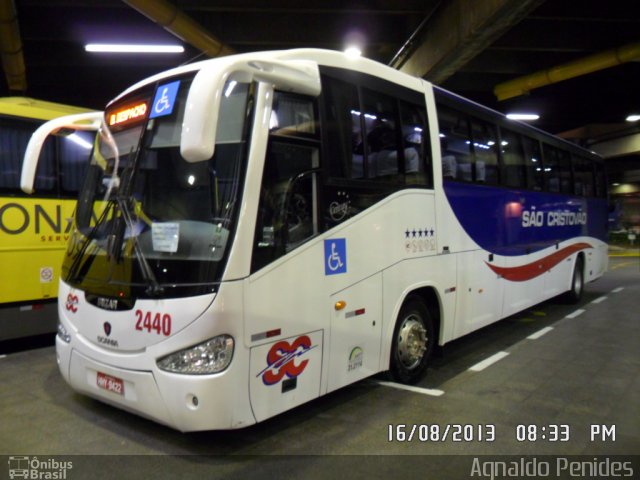 Viação São Cristóvão 2440 na cidade de São Paulo, São Paulo, Brasil, por Agnaldo Penides. Número da foto: #2008941.