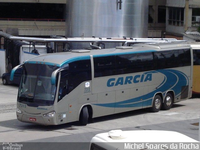 Viação Garcia 7312 na cidade de Rio de Janeiro, Rio de Janeiro, Brasil, por Michel Soares da Rocha. Número da foto: #2007415.