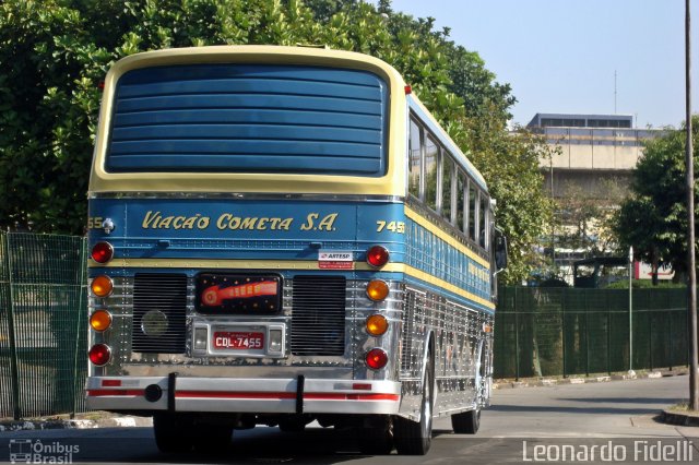 Viação Cometa 7455 na cidade de São Paulo, São Paulo, Brasil, por Leonardo Fidelli. Número da foto: #2010453.