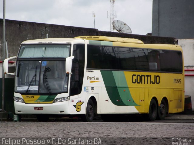 Empresa Gontijo de Transportes 11595 na cidade de Feira de Santana, Bahia, Brasil, por Felipe Pessoa de Albuquerque. Número da foto: #2010185.