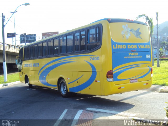 Viação Lírio dos Vales 7400 na cidade de Vitória, Espírito Santo, Brasil, por Matheus Mendes. Número da foto: #2009387.