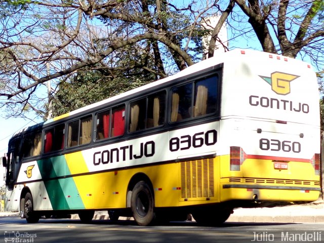 Empresa Gontijo de Transportes 8360 na cidade de Belo Horizonte, Minas Gerais, Brasil, por Júlio  Mandelli. ID da foto: 2010879.