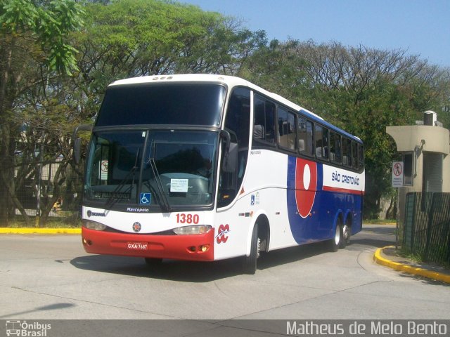 Viação São Cristóvão 1380 na cidade de São Paulo, São Paulo, Brasil, por Matheus de Melo Bento. Número da foto: #2009232.