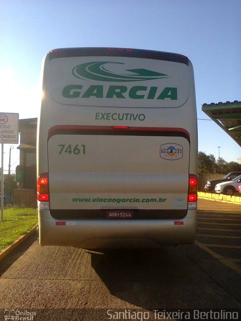 Viação Garcia 7461 na cidade de Cascavel, Paraná, Brasil, por Santiago Teixeira Bertolino. Número da foto: #2009328.