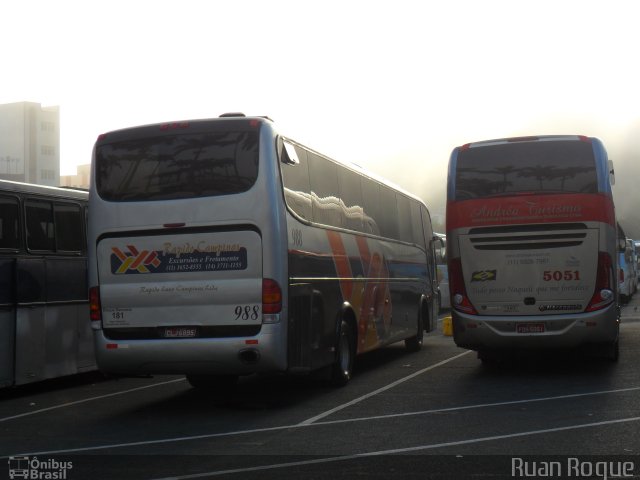 Rápido Campinas 988 na cidade de Americana, São Paulo, Brasil, por Ruan Roque. Número da foto: #2010052.