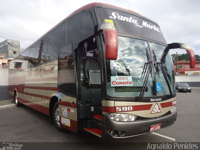 Santa Maria Fretamento e Turismo > Transportes Santa Maria(SP) 590 na cidade de São Bernardo do Campo, São Paulo, Brasil, por Agnaldo Penides. Número da foto: #2013113.