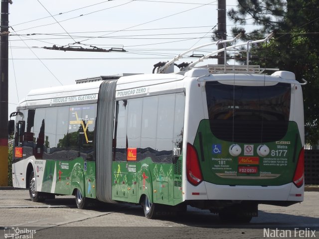 Metra - Sistema Metropolitano de Transporte 8177 na cidade de São Bernardo do Campo, São Paulo, Brasil, por Natan Felix dos Santos Diniz. Número da foto: #2012877.