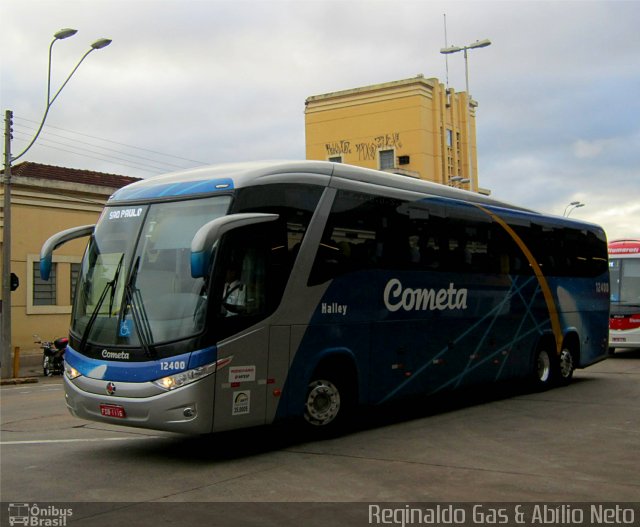 Viação Cometa 12400 na cidade de São José do Rio Preto, São Paulo, Brasil, por Reginaldo Gas. Número da foto: #2013265.
