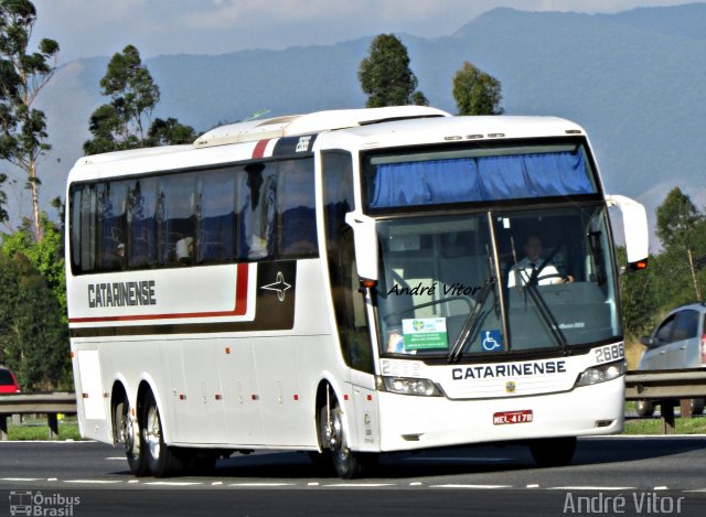 Auto Viação Catarinense 2686 na cidade de Seropédica, Rio de Janeiro, Brasil, por André Vitor  Silva dos Santos. ID da foto: 2011627.