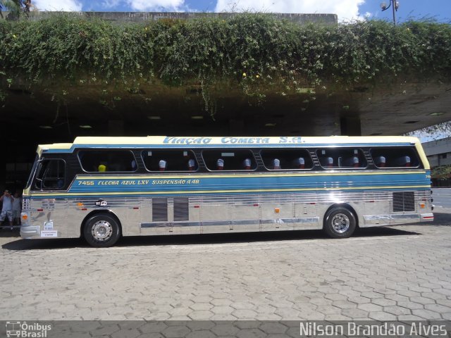 Viação Cometa 7455 na cidade de Belo Horizonte, Minas Gerais, Brasil, por Nilson Brandão Alves. Número da foto: #2011622.