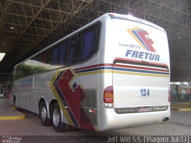 Fretur Transportes e Turismo 124 na cidade de São Luís, Maranhão, Brasil, por Jefferson Willian da Silva de Sousa. Número da foto: #2013236.