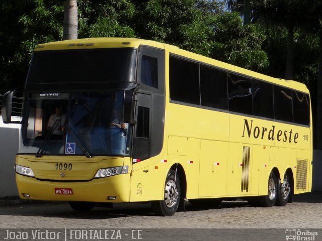 Viação Nordeste 1090 na cidade de Fortaleza, Ceará, Brasil, por João Victor. ID da foto: 2013080.