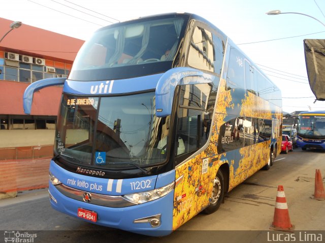 UTIL - União Transporte Interestadual de Luxo 11202 na cidade de Rio de Janeiro, Rio de Janeiro, Brasil, por Lucas Lima. Número da foto: #2011570.