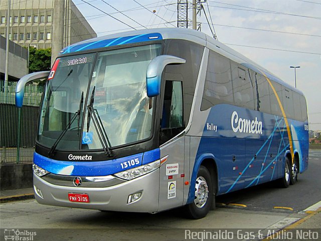 Viação Cometa 13105 na cidade de São Paulo, São Paulo, Brasil, por Reginaldo Gas. Número da foto: #2015343.