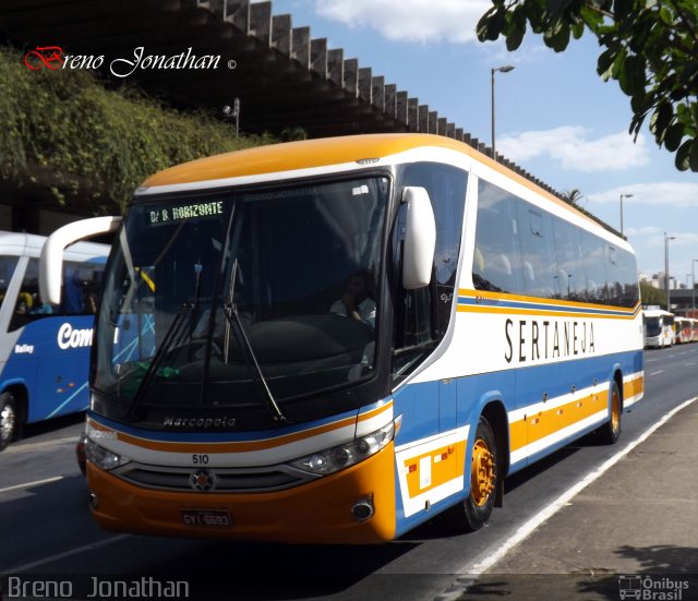 Viação Sertaneja 510 na cidade de Belo Horizonte, Minas Gerais, Brasil, por Breno  Jonathan. Número da foto: #2014819.