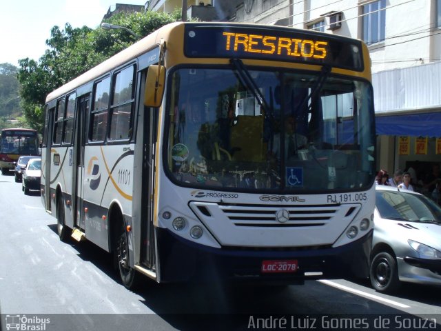 Viação Progresso RJ 191.005 na cidade de Paraíba do Sul, Rio de Janeiro, Brasil, por André Luiz Gomes de Souza. ID da foto: 2015261.