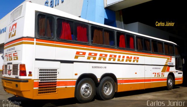 Viação Paraúna 755 na cidade de Goiânia, Goiás, Brasil, por Carlos Júnior. ID da foto: 2014809.