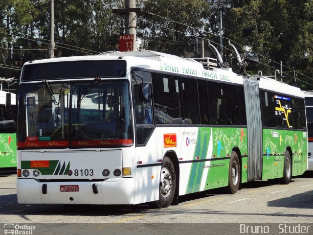 Metra - Sistema Metropolitano de Transporte 8103 na cidade de São Bernardo do Campo, São Paulo, Brasil, por Bruno   Studer. ID da foto: 2015352.