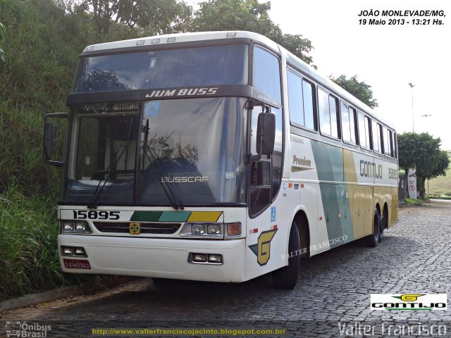 Empresa Gontijo de Transportes 15895 na cidade de João Monlevade, Minas Gerais, Brasil, por Valter Francisco. ID da foto: 2017172.