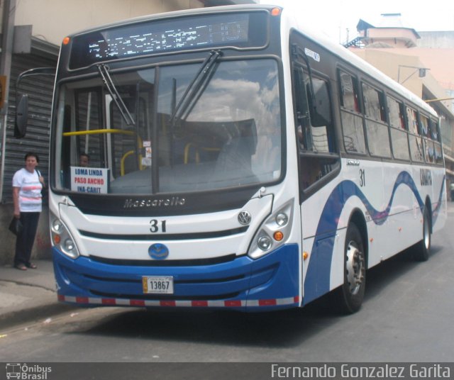 Ônibus Particulares 31 na cidade de , por Fernando Gonzalez Garita. Número da foto: #2016732.