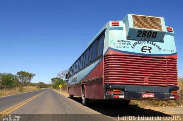 Expresso Ribeiro 2600 na cidade de Montes Claros, Minas Gerais, Brasil, por Carlos Eduardo Lopes. ID da foto: 2017084.