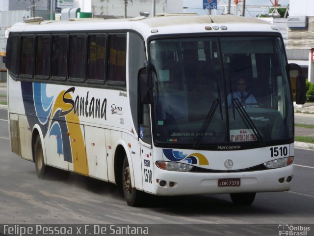 Empresas de Transportes Santana e São Paulo 1510 na cidade de Feira de Santana, Bahia, Brasil, por Felipe Pessoa de Albuquerque. Número da foto: #2016159.
