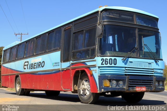 Expresso Ribeiro 2600 na cidade de Montes Claros, Minas Gerais, Brasil, por Carlos Eduardo Lopes. Número da foto: #2017083.