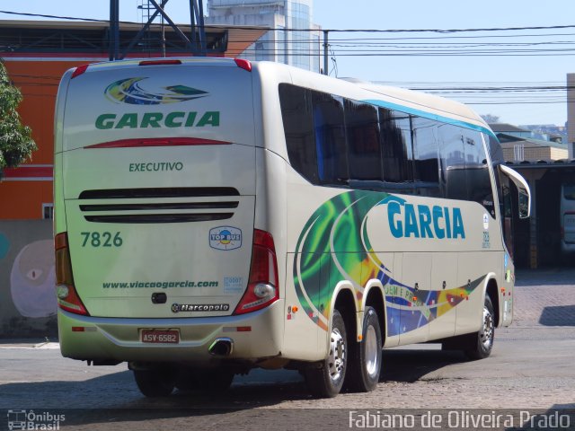 Viação Garcia 7826 na cidade de São Paulo, São Paulo, Brasil, por Fabiano de Oliveira Prado. Número da foto: #2016106.