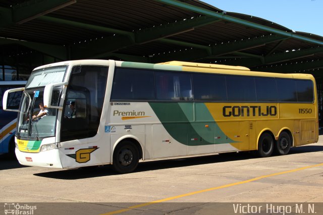 Empresa Gontijo de Transportes 11550 na cidade de Cascavel, Paraná, Brasil, por Victor Hugo M. N. . Número da foto: #2016953.
