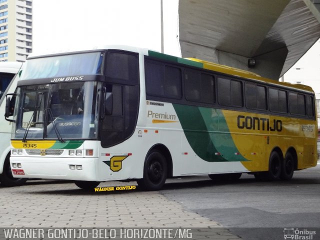 Empresa Gontijo de Transportes 15345 na cidade de Belo Horizonte, Minas Gerais, Brasil, por Wágner  Gontijo. Número da foto: #2015777.