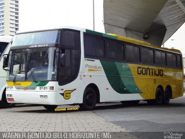 Empresa Gontijo de Transportes 15345 na cidade de Belo Horizonte, Minas Gerais, Brasil, por Wágner  Gontijo. ID da foto: 2015777.