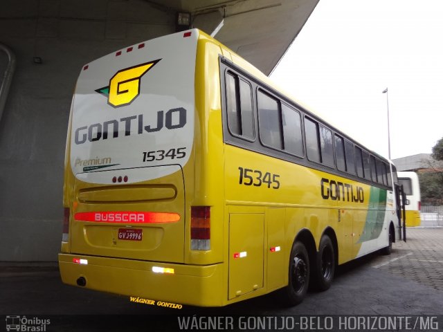 Empresa Gontijo de Transportes 15345 na cidade de Belo Horizonte, Minas Gerais, Brasil, por Wágner  Gontijo. ID da foto: 2015774.