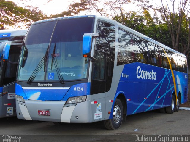 Viação Cometa 8134 na cidade de Piracicaba, São Paulo, Brasil, por Juliano Sgrigneiro. Número da foto: #2019469.