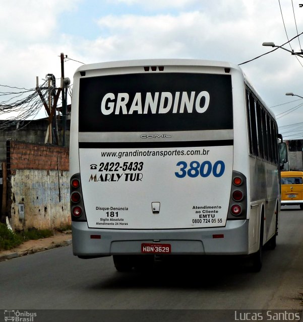 Grandino Transportes 3800 na cidade de São Paulo, São Paulo, Brasil, por Lucas Santos. Número da foto: #2017925.