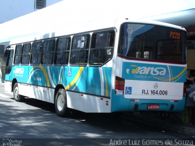 TRANSA - Transa Transporte Coletivo RJ 164.006 na cidade de Três Rios, Rio de Janeiro, Brasil, por André Luiz Gomes de Souza. Número da foto: #2018957.