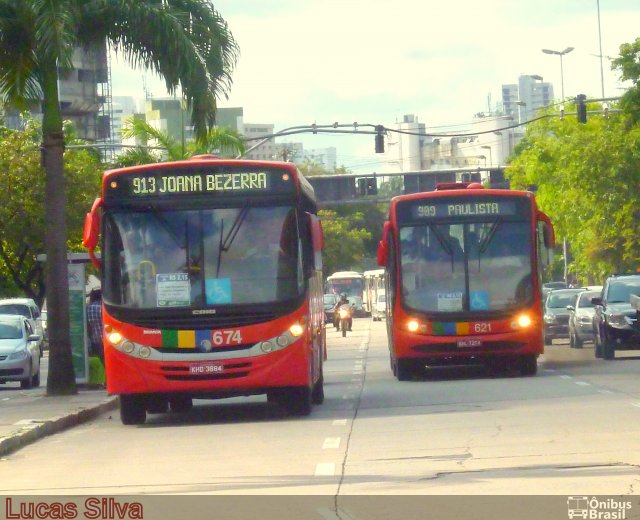 Itamaracá Transportes 674 na cidade de Recife, Pernambuco, Brasil, por Lucas Silva. Número da foto: #2018358.